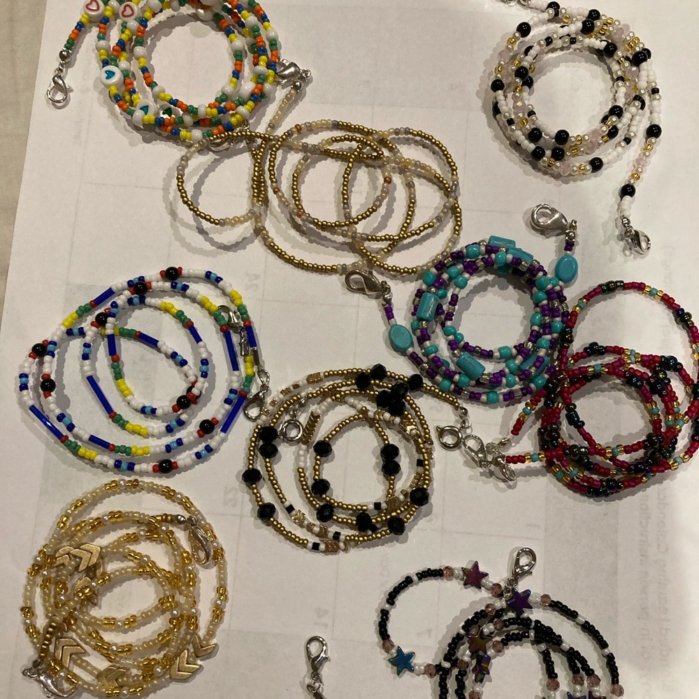 Beaded mask chains